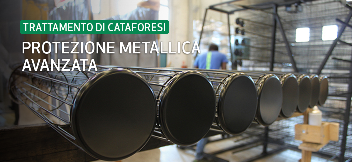 Protezione metallica avanzata grazie al trattamento di cataforesi